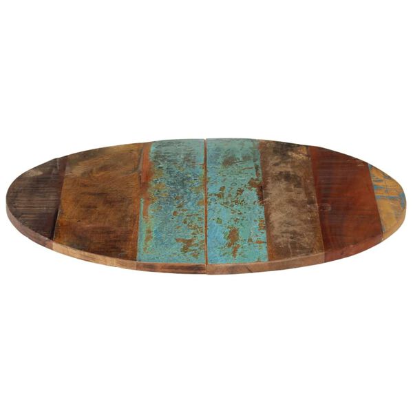 vidaXL Tafelblad rond 15-16 mm 60 cm massief gerecycled hout