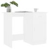 vidaXL Bureau 100x50x76 cm bewerkt hout wit