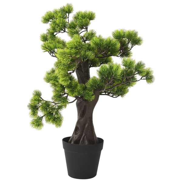 vidaXL Kunstplant met pot pinus bonsai 60 cm groen