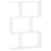 vidaXL Wandplank Wit 72 x 17 x 105 cm Bewerkt hout