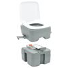 vidaXL Camping Toilet Set 2 pcs Grijs 50,5 x 33 x 103 cm