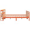 vidaXL Bedframe zonder matras massief grenenhout wasbruin 180x200 cm