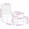 vidaXL Boxspringbed met hoofdeinde Lichtgrijs 80 x 200 cm Stof