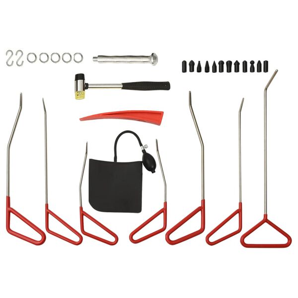 vidaXL 30-delige Uitdeukset roestvrij staal