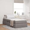 vidaXL Opslag bed met matras met matras Taupe 90 x 190 cm Polyester