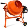 vidaXL Betonmolen elektrisch 220 W 63 L staal oranje