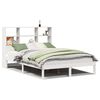 vidaXL Bed met boekenkast zonder matras grenenhout wit 140x200 cm