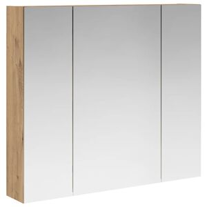 vidaXL Badkamer spiegelkast Ambachtelijk eiken 80 x 14.5 x 70 cm