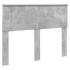 vidaXL Bedframe met hoofdeinde Beton 120 x 200 cm Bewerkt hout