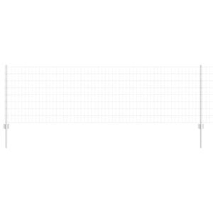 vidaXL Euro-hek met palen 25 x 0,8 m Gegalvaniseerd staal Mesh