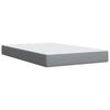 vidaXL Boxspring met matras stof lichtgrijs 120x190 cm