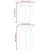 vidaXL Salontafel 2 pcs Wit