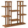 vidaXL Plantenstandaard Naturel 123 x 25 x 114,5 cm Massief Acaciahout