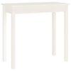 vidaXL Wandtafel 80x40x75 cm massief grenenhout wit