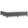vidaXL Boxspring bed kunstleer grijs 200x200 cm
