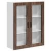 vidaXL Wandglas cabinet LUCCA Bruin eiken 80 x 31 x 100 cm