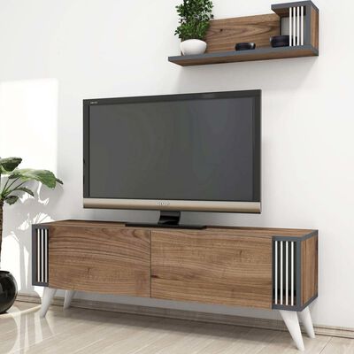 Homemania Tv-meubel Nicol 120x31x42 cm walnootkleurig