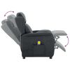 vidaXL Massagestoel met kussen Donkergrijs 67.5 x 93.5 x 101.5 cm Stof