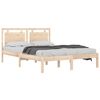 vidaXL Bedframe massief hout 150x200 cm