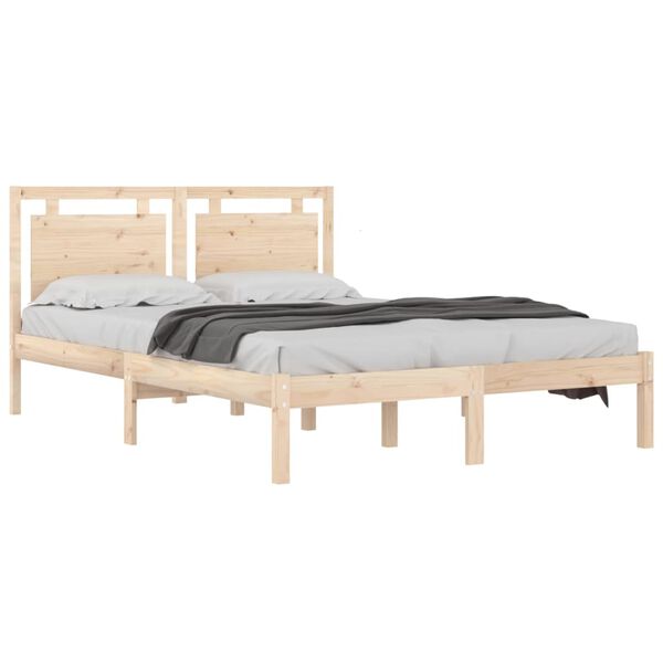 vidaXL Bedframe massief hout 150x200 cm