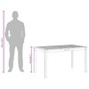 vidaXL Tuintafel 140x80x74 cm massief acaciahout