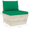 vidaXL 6-delige Loungeset met kussens pallet vurenhout