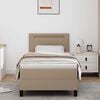 vidaXL Boxspringbed met matras Cappuccino 100 x 200 cm Kunstleer