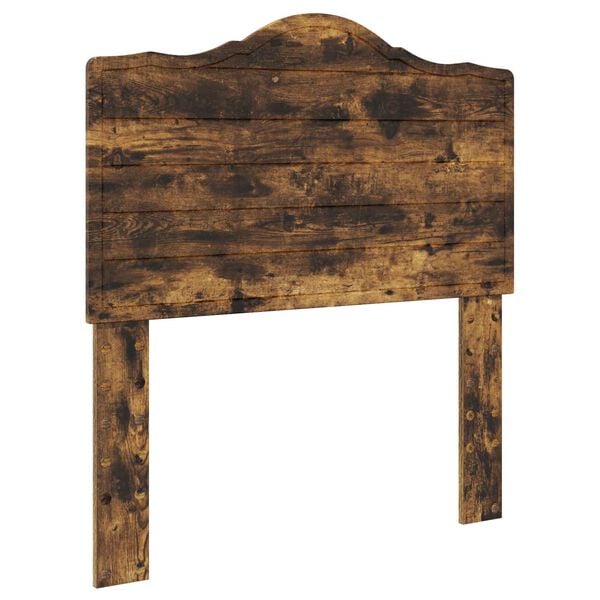 vidaXL Hoofdbord Gerookt eiken 90 cm Bewerkt hout