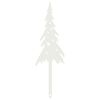 vidaXL Tuinstekers 20 x 6 cm Staal Wit