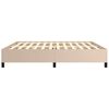 vidaXL Bedframe kunstleer cappuccinokleurig 200x200 cm