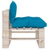 vidaXL 6-delige Loungeset met kussens pallet grenenhout