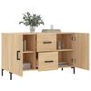 vidaXL Dressoir 100x36x60 cm bewerkt hout sonoma eikenkleurig