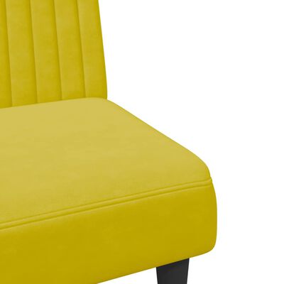 vidaXL 2-delige Loungeset fluweel geel