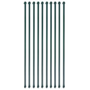 vidaXL Tuinpalen 1 m metaal groen 10 st