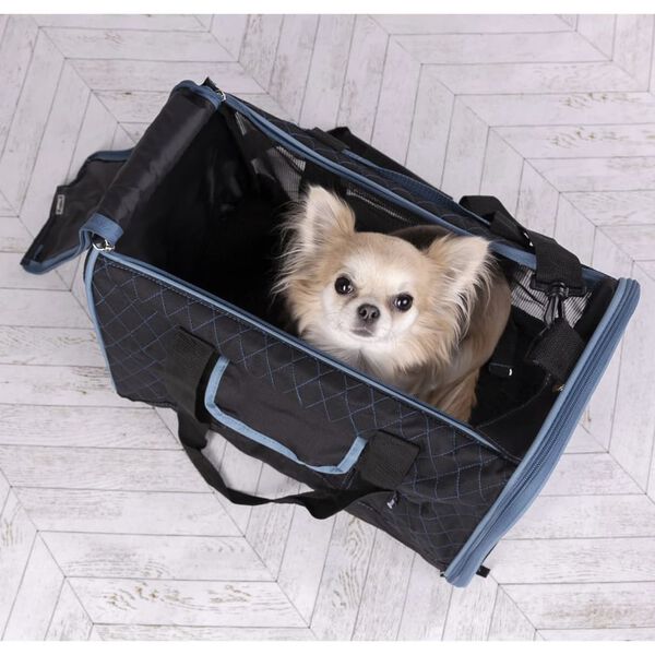 FLAMINGO Hondendraagtas Hakon 43x29x29 cm zwart