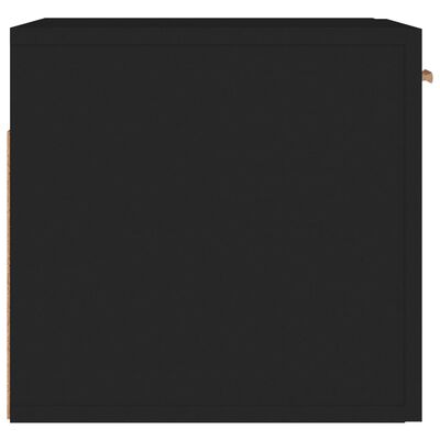 vidaXL Wandkast 80x35x36,5 cm bewerkt hout zwart