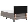 vidaXL Boxspring bed met matras met LED Taupe 90 x 200 cm Stof