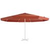 vidaXL Vervangingsdoek voor parasol 500 cm terracottakleurig