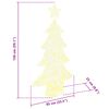vidaXL Kerstboom met 160 LED Warmwit 150 cm Acryl