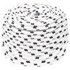 vidaXL Boottouw gevlochten 8 mmx100 m polyester wit4