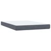 vidaXL Boxspring met matras fluweel donkergrijs 140x220 cm
