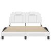 vidaXL Bedframe "Viana" met LED zonder matras wit 120x200 cm