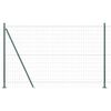 vidaXL Euro-hek met betonnen voetstuk 10 x 1,5 m PVC-Coated Staal Mesh