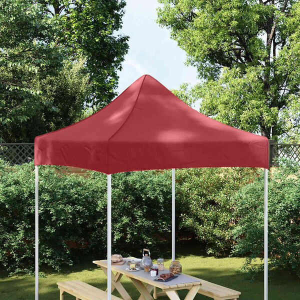 vidaXL Partytentdak 270 g/m&sup2; 2x2 m bordeauxrood