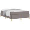 vidaXL Bedframe met matras Taupe 140 x 200 cm Stof