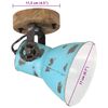 vidaXL Wandlamp 25 W E27 11,5x11,5x25 cm verweerd blauw