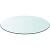 vidaXL Tafelblad rond 500 mm gehard glas