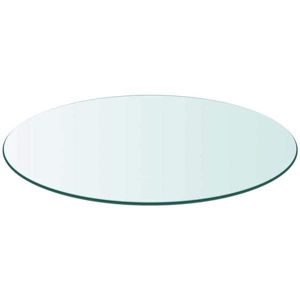 vidaXL Tafelblad rond 500 mm gehard glas