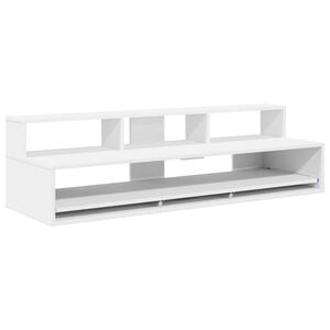 vidaXL studiobureau Wit 152 x 42,5 x 36 cm Bewerkt hout