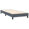 vidaXL Boxspring met matras en LED fluweel donkergrijs 100x220 cm